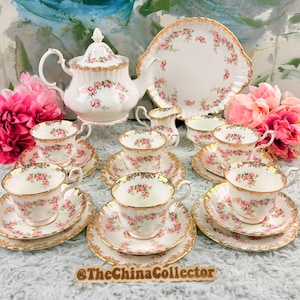 Royal Albert Dimity Rose Set - Etsy