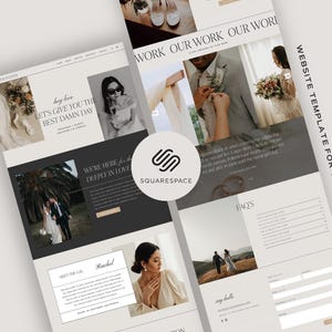 Squarespace Website Template für Hochzeitsplaner oder Fotografen. DIY Erschwingliche Fluid Modul One Page Landing Page Anpassen für Sie erledigt.