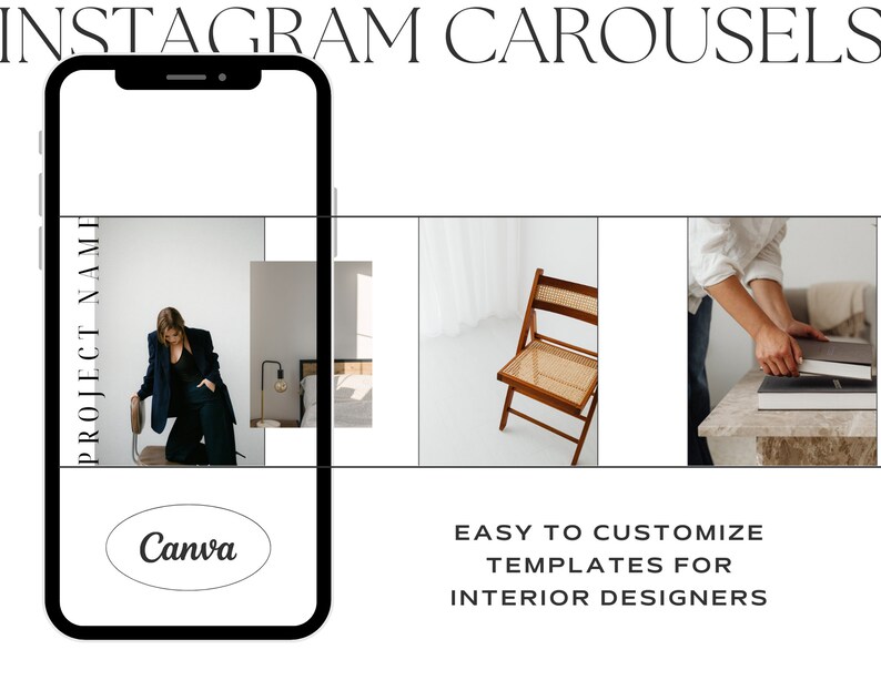 Carousel Instagram IG NEW 4:5 Templates for Canva Interior Designer ...