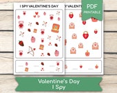 Valentine's Day I Spy Worksheet: Kids Activity, Printable Game (PDF)
