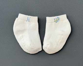 Personalized Baby Socks Toddler Embroidered Socks Embroidered Baby Clothes Toddler Accessory with Embroidery Socks Gift for Babyshower