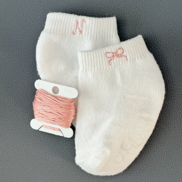 Personalized Baby Socks Toddler Embroidered Socks Embroidered Baby Clothes Toddler Accessory with Embroidery Socks Gift for Babyshower