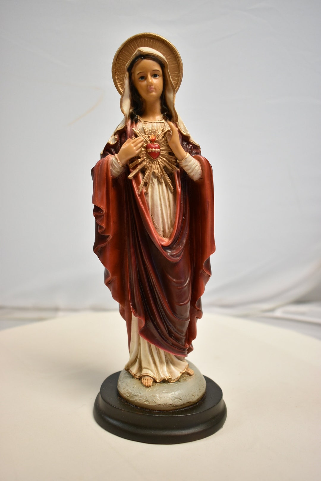 Sacred Heart of Mary Statue 963 - Etsy