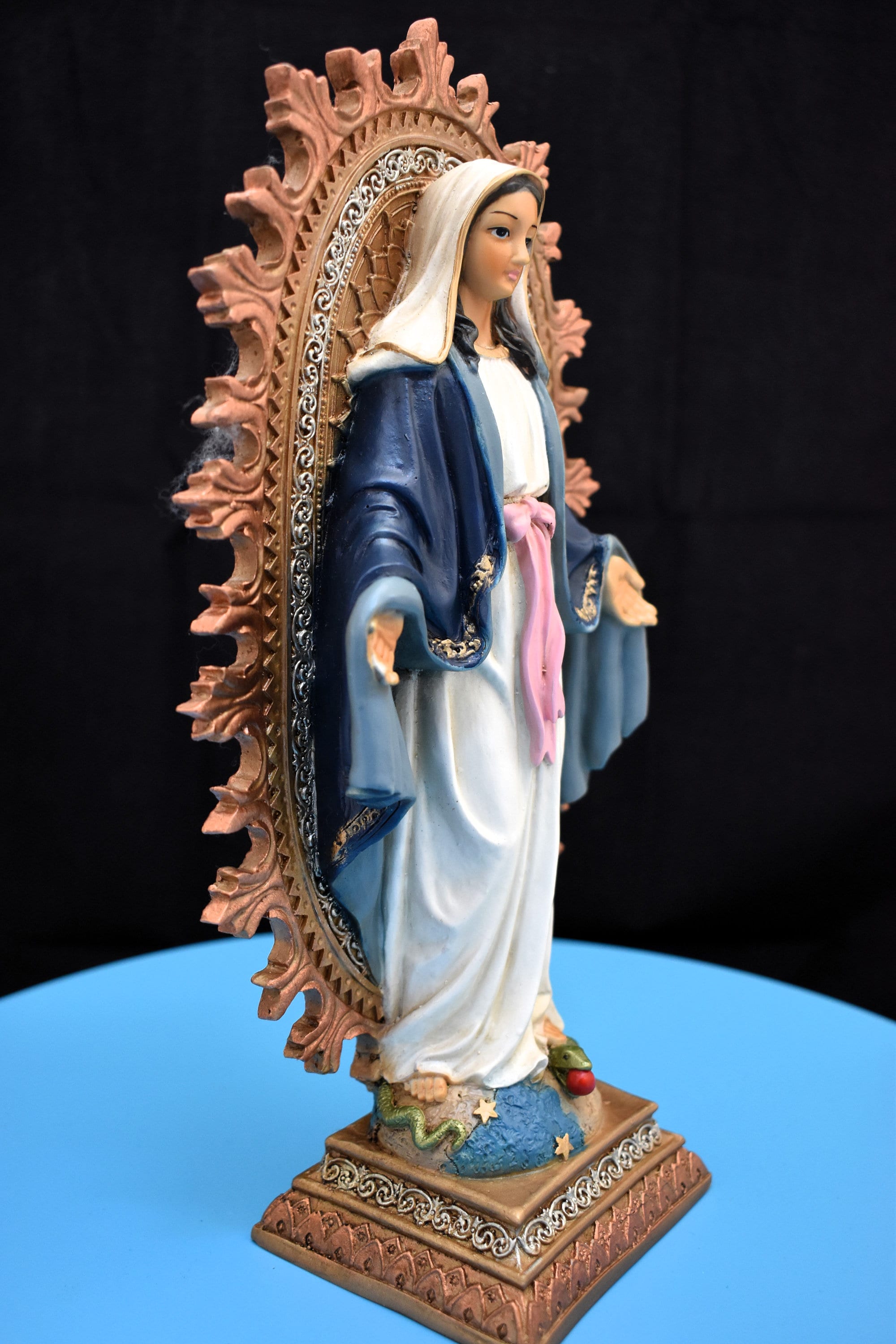 Statue of Our Lady of the Miraculous Medal With Blaze 959 - Etsy