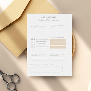 Gästebuchkarten | Hochzeit | Gästebuch | Beige und Salbei | Gästekarten | Hochzeitsfeier | Variante 3
