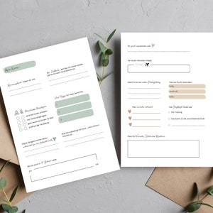 Gästebuchkarten | Hochzeit | Gästebuch | Beige und Salbei | Gästekarten | Hochzeitsfeier |