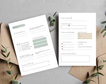 May include: A printable travel journal with sections for planning, packing, and reflecting on your trip. The journal has a minimalist design with green and brown accents.