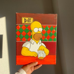 Canva , tableau Homer Simpson