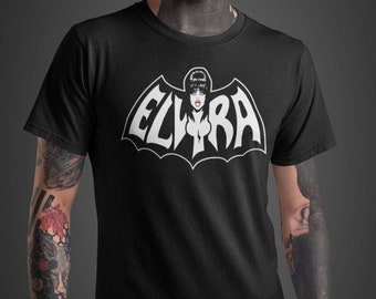 Elvira with Bat Wings Horror Movie T-Shirt Tee Shirt for Men and Women Goth Queen