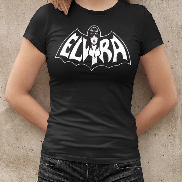 Elvira with Bat Wings Horror Movie T-Shirt Tee Shirt for Men and Women Goth Queen