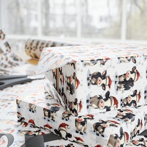 Cow Print Wrapping Paper #floral #watercolor #giftwrap