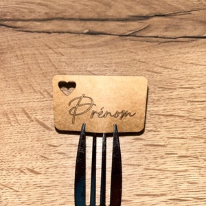 Etiquette prénom placement table