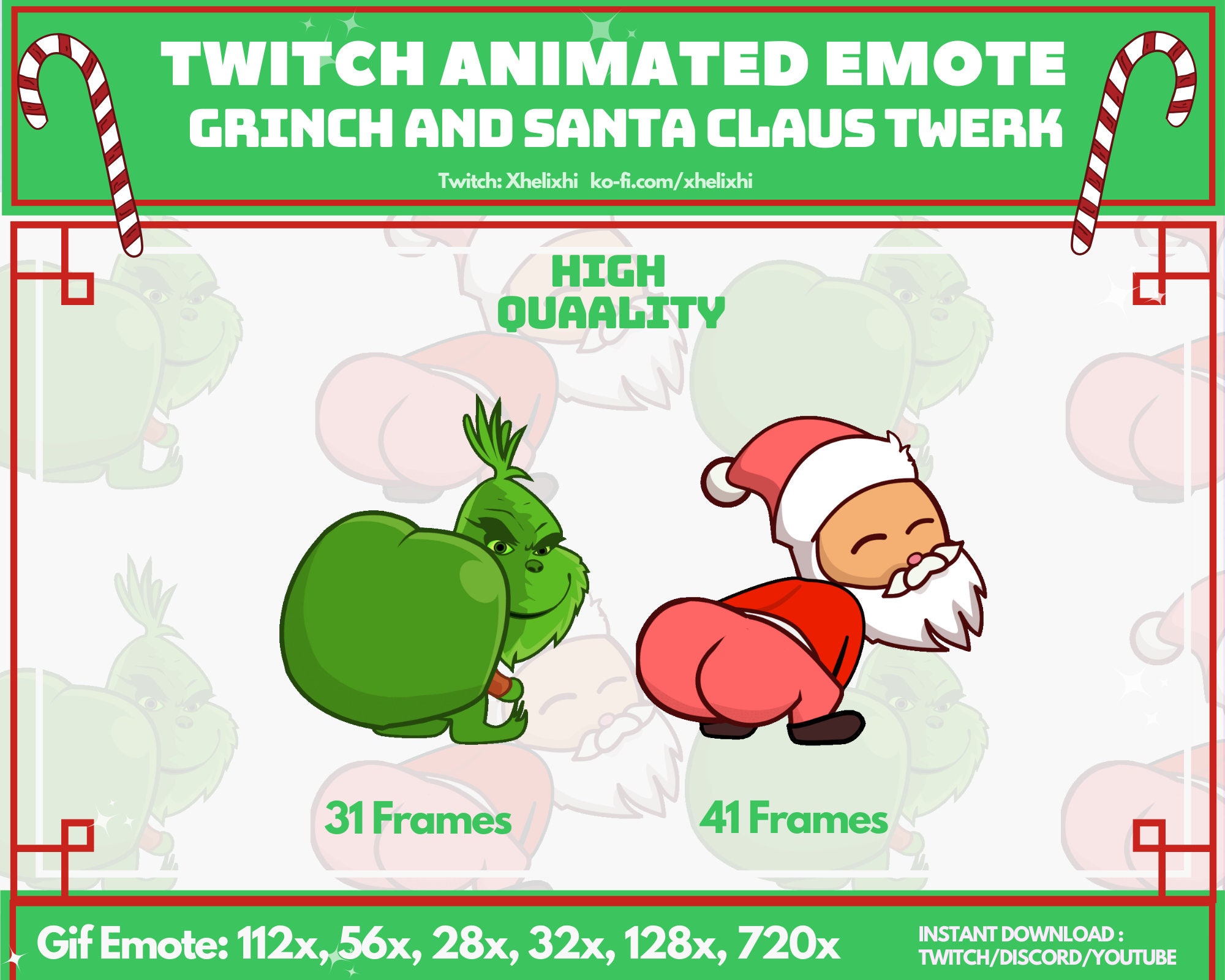 Twerk GRINCH Nimated Emote, Christmas Animated Twerking, Twitchdiscord  Animated Emote, Animated Emote Twitch, Twerk Animated Emote - Etsy