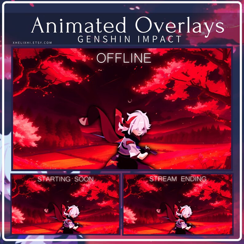 Anime ANIMATED SCREEN OVERLAY, Screen Overlay, Animated Overlay, Stream