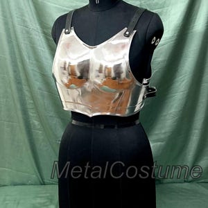 Handcrafted Women’s Medieval Steel Breastplate – Fantasy Armor Chest Piece for LARP, Cosplay, or Renaissance Faire