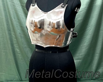 Handcrafted Women’s Medieval Steel Breastplate – Fantasy Armor Chest Piece for LARP, Cosplay, or Renaissance Faire