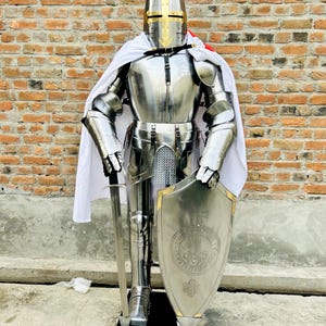 Medieval Wearable Armor Knight Wearable Suit Of Armor Crusader Combat Full Body