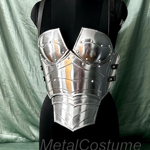Medieval Knight Chestplate with Leather Straps – SCA & Renaissance Faire Armor