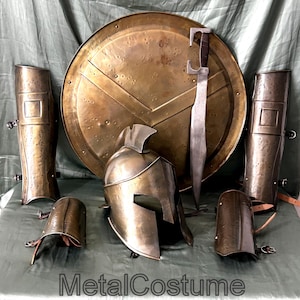 Ancient Greek Spartan Costume – Handmade Warrior Armor for LARP & Cosplay King Leonidas Spartan Outfit – 300 Movie-Inspired Costume for Men