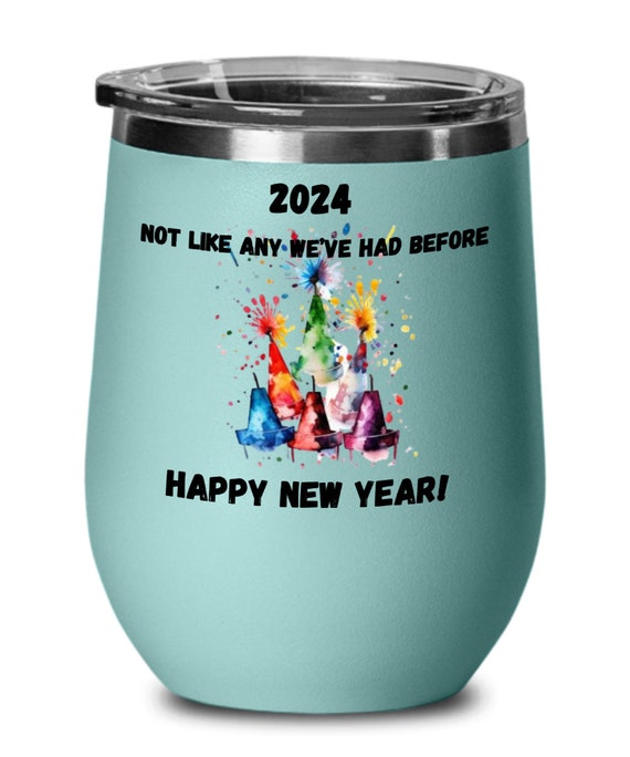 Verre à vin de bonne année, gobelet à vin 2024, verre à vin du