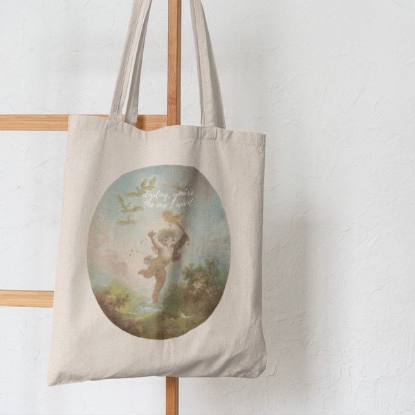 Lover Rococo Tote Bag, Swift Lyric, Paper Rings, Darling You're The One I Want