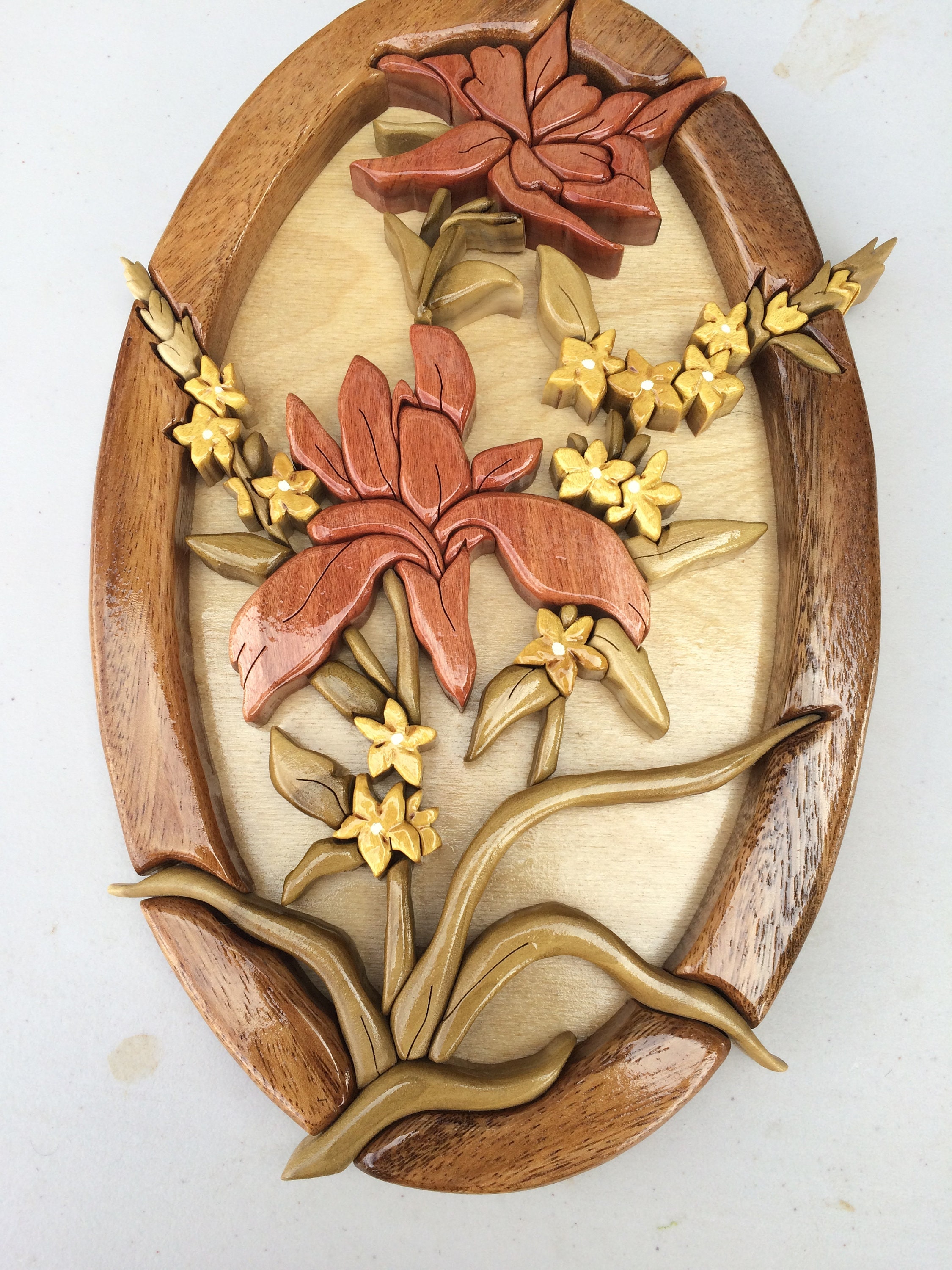 Intarsia Flowers - Etsy