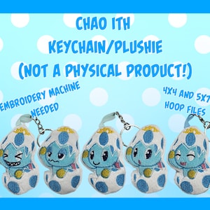 Pack 01 - Chao ITH Pattern Keychain Plushie
