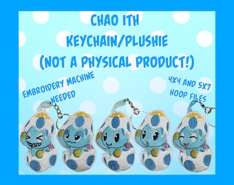 Pack 01 - Chao ITH Pattern Keychain Plushie