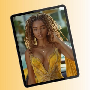 BLK  Golden Beauty Art Bundle | Golden Art | Elegant Black Women Art | Black Beauty Gold Decor | Beauty Art Download | Melanin Gold Art