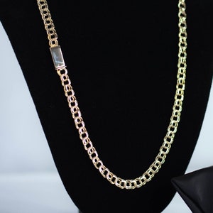10K Gold chino link necklace
