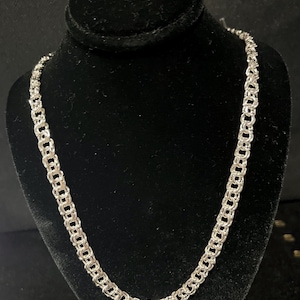 925 Sterling Silver Very Thin Chino Link Chain Necklace