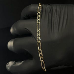 10k Figaro Link Bracelet