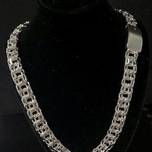 925 Silver Thick Chino Link Chain Necklace