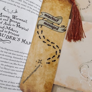 Marque-page carte scolaire Magic Wizard