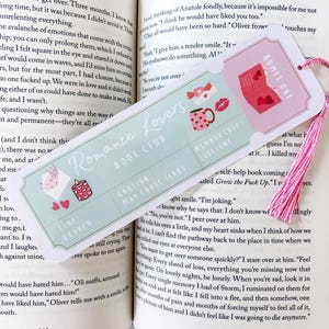 Romance Bookclub Ticket Bookmark