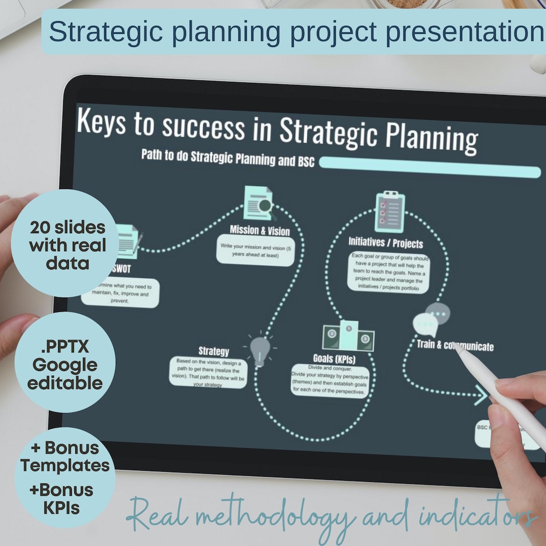 Strategic Planning Presentation: Balanced Scorecard & KPI Template ...
