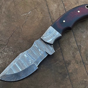 Hunting Knife Custom Handmade Tracker Knife Damascus Steel Knife Birthday Gift | Anniversary Gift