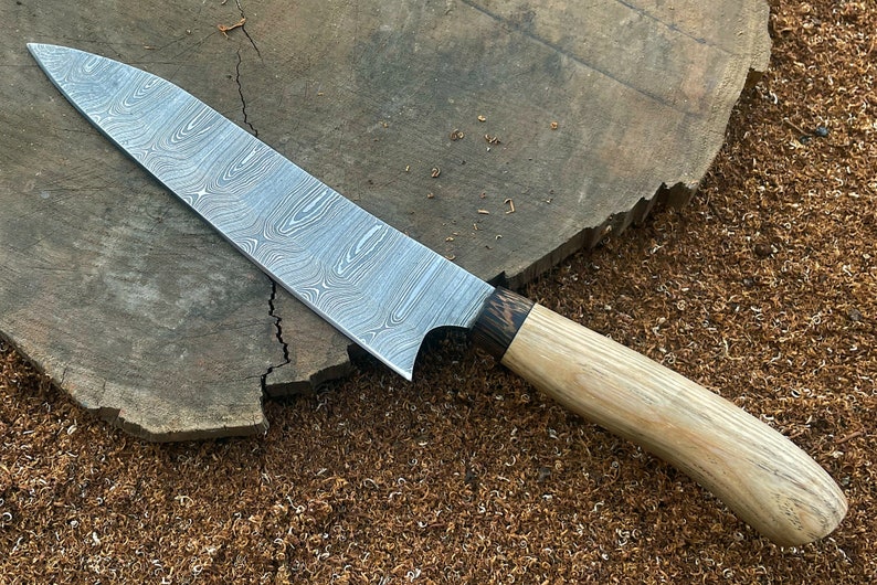 Kitchen Knife Custom Handmade Chef Knife Damascus Steel Knife Birthday