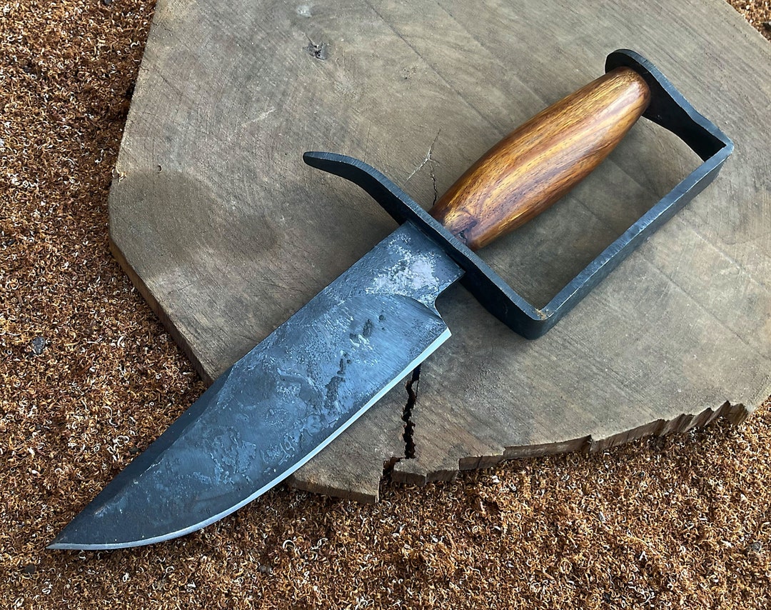 Hunting Knife Custom Made Confederate Civil War D Guard Bowie Knife Etsy