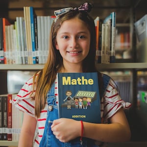 Math workbook primary school addition 1st - 4th grade various tasks for students and teachers digital template
