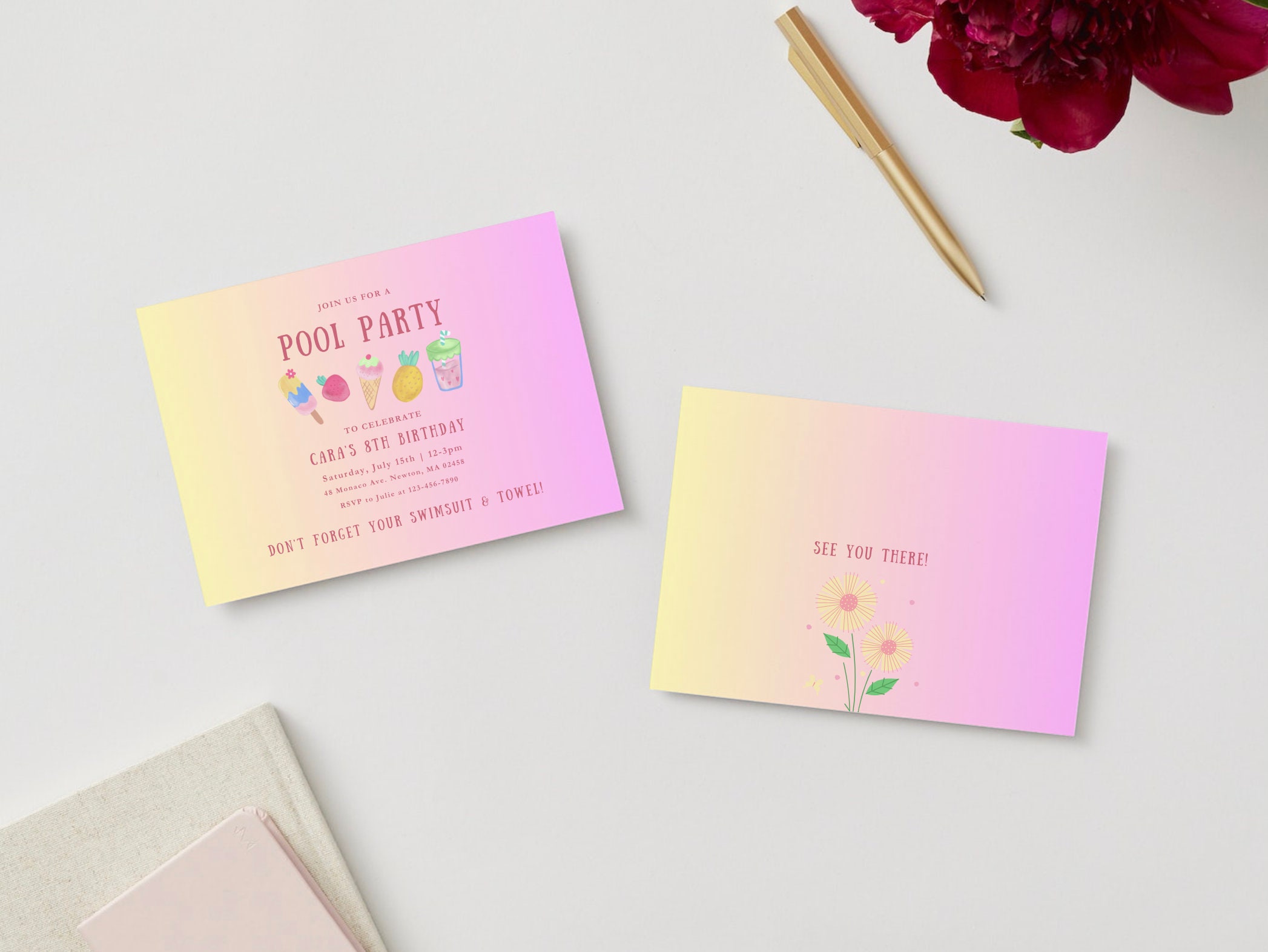 Pool Party Invitation Template Pool Birthday Party Summer Birthday Pool Party Invitation Template Pool Birthday Party Summer Birthday