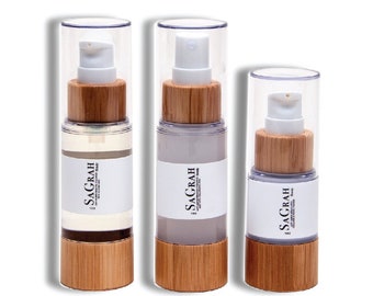 SaGrah Beauty Travel Trio Set - Anti-Aging Firming Hydrating Mist mit Hyaluronsäure, Anti-Aging Milchöl-Reiniger mit Jojobamilch