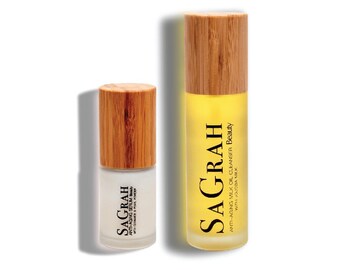 Anti-Aging Oil Cleanser with Jojoba Milk and Ceramide Serum Duo