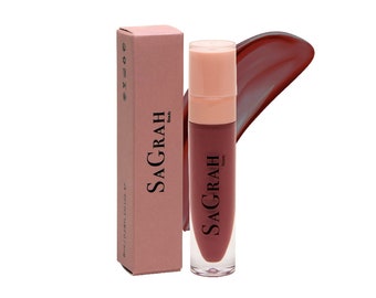 SaGrah Beauty Lip Gloss - No pegajoso - Ligero - Larga duración - Acabado brillante natural - Brillo de labios hidratante de alto brillo