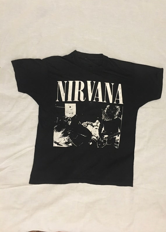 vintage nirvana bleach shirt 90s sub pop kurt cobain grunge aic