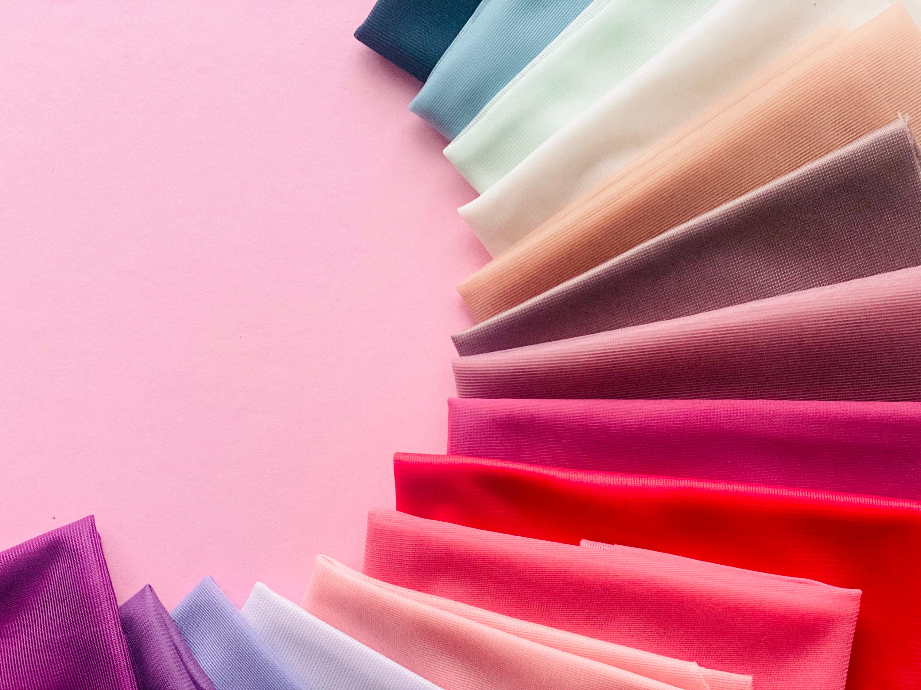 Colorful GRAB BAG of Bra Lining Fabric: Lingerie Sewing Marquisette