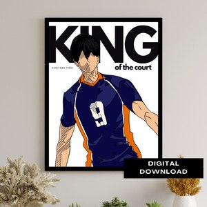 Anime Manga Poster _ Minimalist Anime Poster _ Minimalist Poster _ Anime Quotes _ Sports Quotes_King