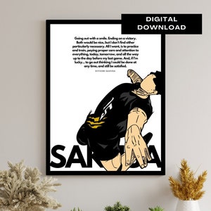 Anime Manga Poster _ Minimalist Anime Poster _ Minimalist Poster _ Anime Quotes _ Sports Quotes_Sakusa