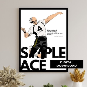 Anime Manga Poster _ Minimalist Anime Poster _ Minimalist Poster _ Anime Quotes _ Sports Quotes_SimpleAce