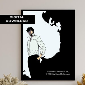Anime Manga Poster _ Minimalist Anime Poster _ Minimalist Poster _ _SunJinWoo